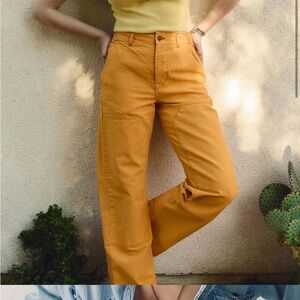 Imogene + Willie Clarke canvas work pants in marigold size 28